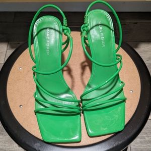 Marc Fisher Green Strappy Heels